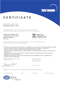 Zertifikat DIN-EN-ISO-9001